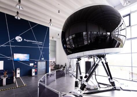 Simulatorflug mit Instruktorin